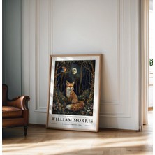 Ninastore Fox William Morris Duvar Sanatı Baskısı William Morris Posteri Vintage Poster Vintage Kır Çiçeği Tem