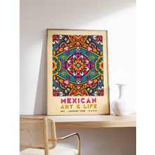 Ninastore Meksika Sanatı ve Yaşamı Posteri Renkli Meksika Sanat Baskıları Geleneksel Meksika Sanat Eserleri Çi