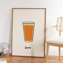 Ninastore Bira Baskısı Dijital Sanat Indirme Trend Kokteyl Duvar Sanatı Mutfak Duvar Sanatı Bar Arabası Duvar