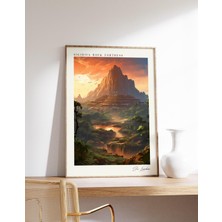 Ninastore Sigiriya Kaya Kalesi Seyahat Posteri | Sri Lanka Seyahat Dekorasyonu | Sri Lanka Posteri | Sigiriya