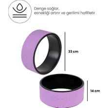 PremiumPort Klasik Sert Yoga Tekerliği, Denge ve Esneklik Geliştirici, 33X14 cm