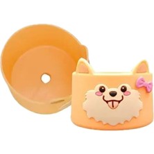 Sevimli Köpek Modeli Kaymaz Silikon Quencher Termos ile Uyumlu Altlık Koruyucu Stanley