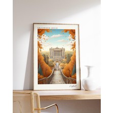 Ninastore Chatsworth House Seyahat Posteri | Ingiltere Seyahat Dekorasyonu | Ingiltere Posteri | Chatsworth Ho