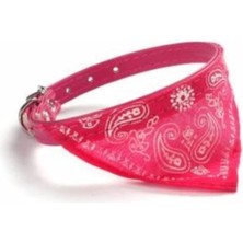 Feyza Design Renkli Kedi ve Köpek Tasma, Fular ve Elbise Seti Açık Kırmızı