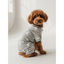 Feyza Design Yumuşak Pamuklu Köpek Pijaması, Küçük Irklar Için Rahat ve Şık
