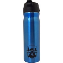 PremiumPort Paslanmaz Çelik 500ML Mavi Termos, Sıcak ve Soğuk Için Ideal