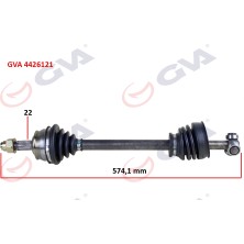 GVA Mtxdpn Komple Aks Sol Tempra 1.4i 92-99 574MM