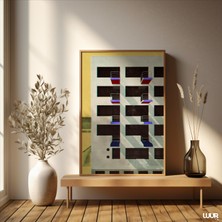 Ninastore Apartman Duvar Sanatı Baskısı Vintage Bauhaus Estetiği Modern Apartman Dekorasyonu Için Minimalist D