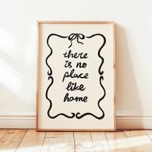 Ninastore Ev Gibi Bir Yer Yoktur Baskılı Siyah Evcimen Poster Giriş Holü Minimalist Dekorasyon - Etsy Türkiye