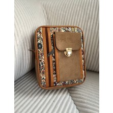 Elmas Anadolu Ruhu El Dokuması Kilim Omuz Çantası – Turkuaz Detaylı