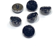 Hırka Yelek Düğmesi / Metalize / Siyah / 1,7 cm / 6’lı Set