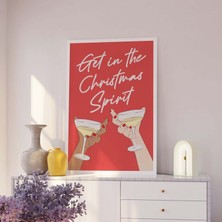 Ninastore Noel Ruhu Baskısı | Dijital Sanat Indirme | Sevimli Noel Dekorasyonu | Tatil Neşesi Duvar Sanatı | T