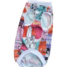 Feyza Design Renkli Yazlık Plaj Sörf Temalı Kedi Köpek Giysi Seti