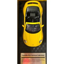 Cca Cool Chic Auto Porsche 911 Carrera Cabriolet Diecast Model Araba, Sarı, 1:32 Ölçek, Resmi Lisanslı, 14+ Yaş