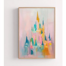 Ninastore Pastel Fantastik Kale Baskısı: Neşeli Çocuk Odası Duvar Sanatı (Dijital Indirme)