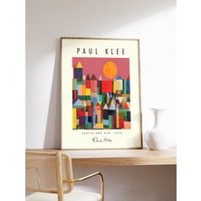 Ninastore Paul Klee Sergi Posteri Kale ve Güneş Paul Klee Sanat Baskısı Desen Sanatı Soyut Dekor Grafik Baskı