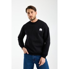 Nord Saga Bisiklet Yaka Sweatshirt Oversize %100 Pamuk