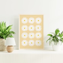 Ninastore Sarı Papatya Baskılı Dijital Sanat Eseri Indirilebilir Çiçek Baskılı Duvar Sanatı Sarı Papatyalar Çi