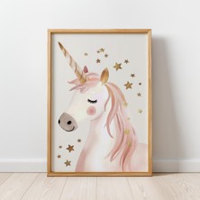 Ninastore Büyüleyici Tek Boynuzlu At Çocuk Odası Posteri: Çocuk Odası, Oyun Odası ve Yatak Odası Dekorasyonu I