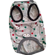 Feyza Design Yazlık Kedi Köpek Desenli Kolsuz Penye Tişört, Rahat ve Şık Tasarım