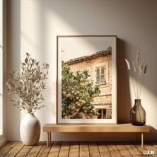 Ninastore Boho Duvar Sanatı Limon Bahçesi Serenadı Posteri Yeşil Tema Duvar Dekoru Dijital Duvar Sanatı Baskıs