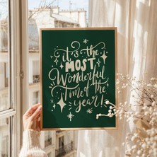 Ninastore Şenlikli Noel Sözü Duvar Sanatı Dijital Indirme Vintage Tatil Baskısı El Yazısı Noel Sözü Baskısı Ra