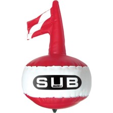 PremiumPort Küçük Kırmızı Dalış Şamandırası, 30 cm Çap, H50, Güvenli Kullanım