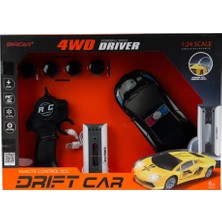 MEGA Uzaktan Kumandalı Siyah Elektrikli Polis Arabası