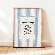 Ninastore "sizin Için Ne Var?" Baskılı Minimalist Pozitif Günlük Hatırlatma Posteri, Çerçevesiz Nötr Duvar Dek