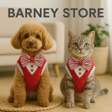 Feyza Design Şık Kırmızı Kedi ve Köpek Atlet, Rahat ve Tarz Sahibi Tasarım