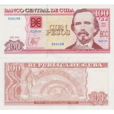Banknoting Küba 100 Peso 2023 Çil.