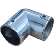 Ayder L Boru Flanşı Vidalı Q25 | Mobilya ve Endüstriyel Boru Bağlantı Aparatı - 2 Adet