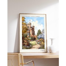 Ninastore Sissinghurst Kalesi Bahçesi Seyahat Posteri | Ingiltere Seyahat Dekorasyonu | Ingiltere Posteri | Si