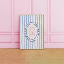 Ninastore Çizgili Kahve Baskılı Şirin Kahve Barı Dekoru Dijital Indirme Büyüleyici Mutfak Posteri Espresso Kah