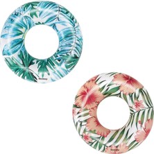 Bestway Tropikal Palmiye Desenli Simit 119 Cm, Şık ve Zarif Ev Dekorasyonu