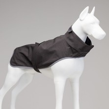 Feyza Design Yumuşak ve Şık Su Geçirmez Köpek Yağmurluğu, Siyah, Rahat ve Güvenli Kullanım
