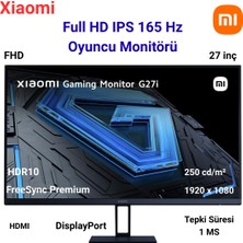 Xiaomi Xıaomı Mi G27İ IPS LCD 27 Inç Full-Hd 1 Ms 165 Hz Gaming Monitör Siyah + Oyuncu Mouse Hediye