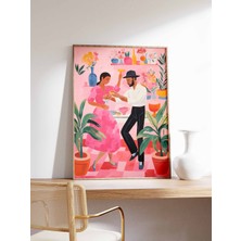 Ninastore Latin Amerika Dansçıları Posteri Latin Dekorasyonu Salsa Dans Sanatı Güney Amerika Halk Sanatı Vinta