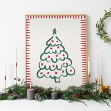 Ninastore Noel Ağacı Baskısı Dijital Sanat Indirme Neşeli Noel Dekorasyonu Sevimli Tatil Duvar Sanatı Trend No