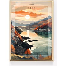 Ninastore Oban Seyahat Baskısı | Iskoçya Seyahat Posteri | Iskoçya Posteri | Oban Posteri | Seyahat Baskısı