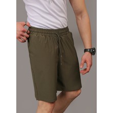 Eydamoon Baggy Kesim Hızlı Kuruyan Paraşüt Kumaş Beli Bağcıklı Spor Şort
