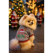 Feyza Design Yılbaşı Temalı Gri Polar Üst, Şık ve Rahat Giyim Seçeneği