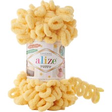 Alize Puffy (5 Adet) 509 Sarı Renk El Örgü Ipliği