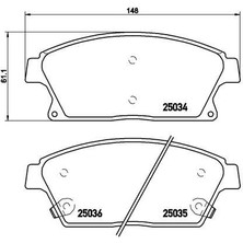 Valeo Mtxdpn Disk Fren Balatasi Ön Opel Astra J