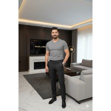 Lüx Wood Lüx Erşah 6'lı Ekonomik Paket V Yaka %95 Pamuk %5 Likra Full Esnek Penye