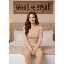 Lüx Wood Lüx Erşah 5007 Uzun Kol Bisiklet Yaka - %95 Pamuk %5 Likra Esnek Penye Badi