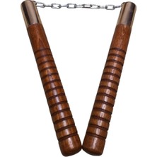 PremiumPort Yüksek Kaliteli Ahşap Spor Nançaku – Eğitim ve Spor Için Mınçıka