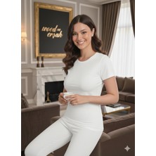 Lüx Wood Lüx Erşah 6007 Bis Yaka Badi - Pamuk Modal Likra Karışımlı Premium Penye
