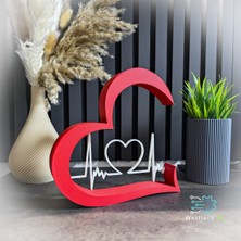 TriVox3D Romantik Kalp Atışı Dekoru Sevgililer Günü Hediyesi