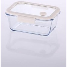 Skygo Glace Vakumlu Cam Saklama Kabı 800 ml Bej